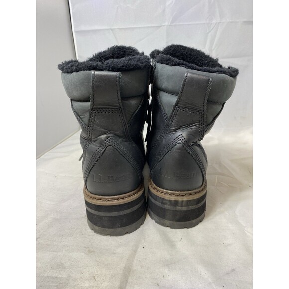 Woman's Boots L.L.Bean Camden Hill Boot Alpine Insulated 8.5 Black - Picture 3 of 8